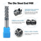 BFL Solid Carbide 4 Flute Die Steel Flat End Mill With Black Coating
