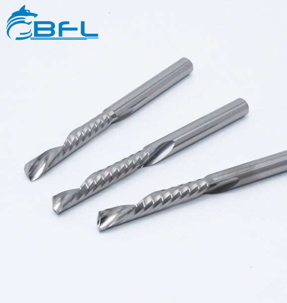 BFL Solid Carbide Single Flute Down Cut End Mill Cutter For Wood