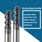 BFL Solid Carbide 4 Flute Die Steel Flat End Mill With Black Coating