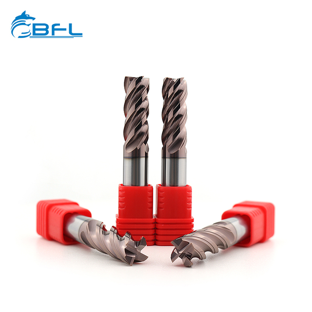 BFL Solid Carbide Endmill CNC Cutter Tool For Metal Milling Cutter Router Bits Square Face End Mill HRC 45/55/60/70