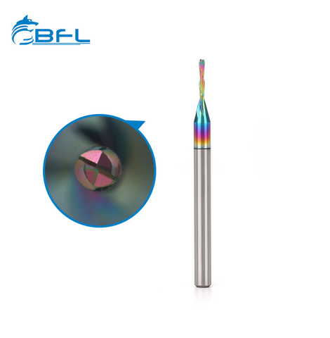 BFL Solid Carbide 2 Flute Woodworking End Mill With Color Coating