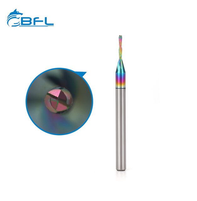 BFL Solid Carbide 2 Flute Woodworking End Mill With Color Coating