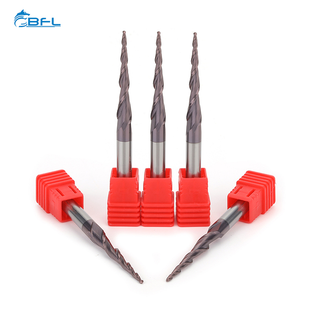 BFL Solid Carbide 2 Flutes Taper Ball Nose End Mill