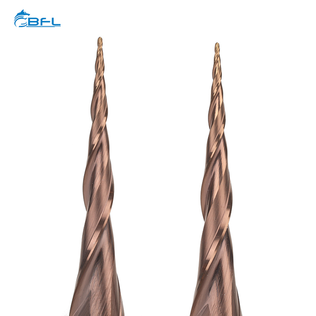 BFL Tungsten Carbide Taper Ball Nose Cutters With High Precision