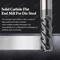 BFL Solid Carbide 4 Flute Die Steel Flat End Mill With Black Coating