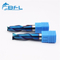 Solid Carbide 2 Flute Square, Flat End Mill, Blue Nano Coating