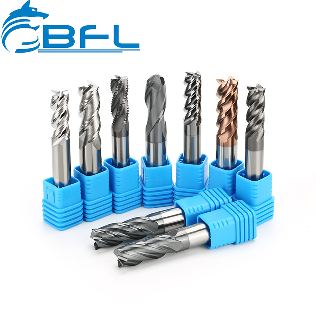 Herramienta de corte de fresa de extremo de tama&ntilde;o en pulgadas de tungsteno de 4 flautas de carburo s&oacute;lido BFL en stock