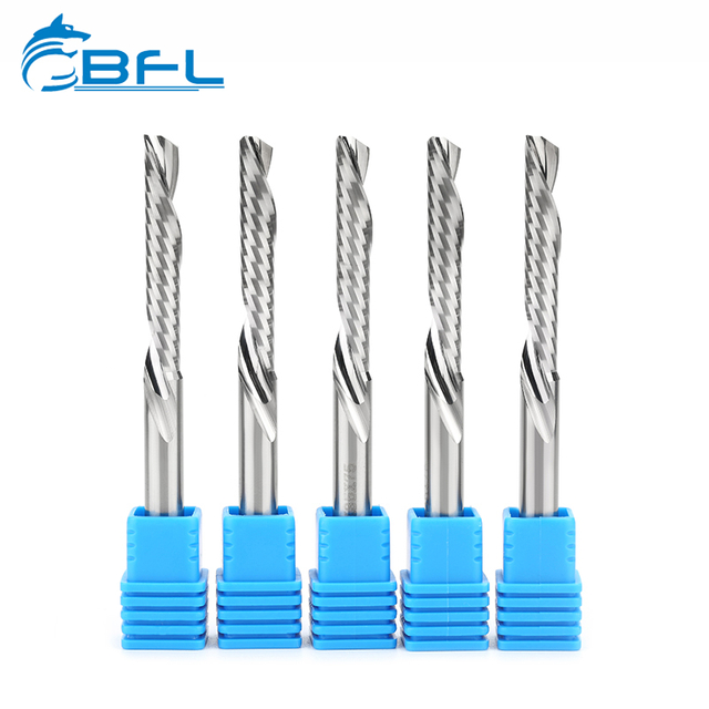 BFL Solid Carbide Single Flute Down Cut End Mill Cutter For Wood